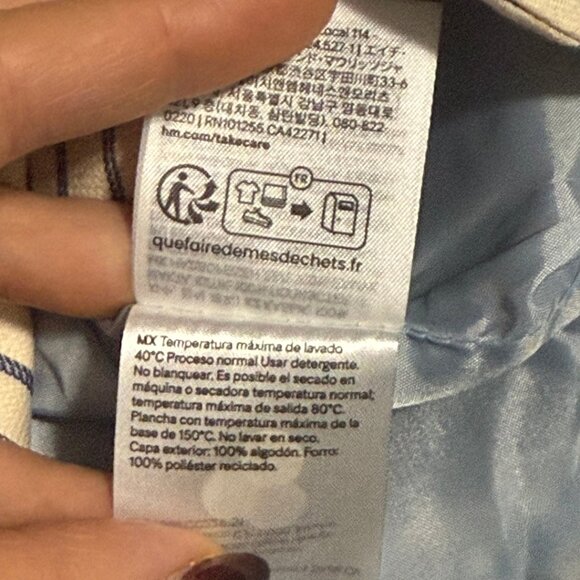 H&M Little Boys Cream & Blue Striped Blazer – Size 3T – NWT - Picture 12 of 12